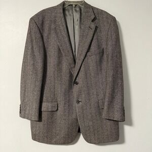 Rutledge's Men's 100%‎ Cashmere Herringbone Blazer Jacket Size 44 Regular